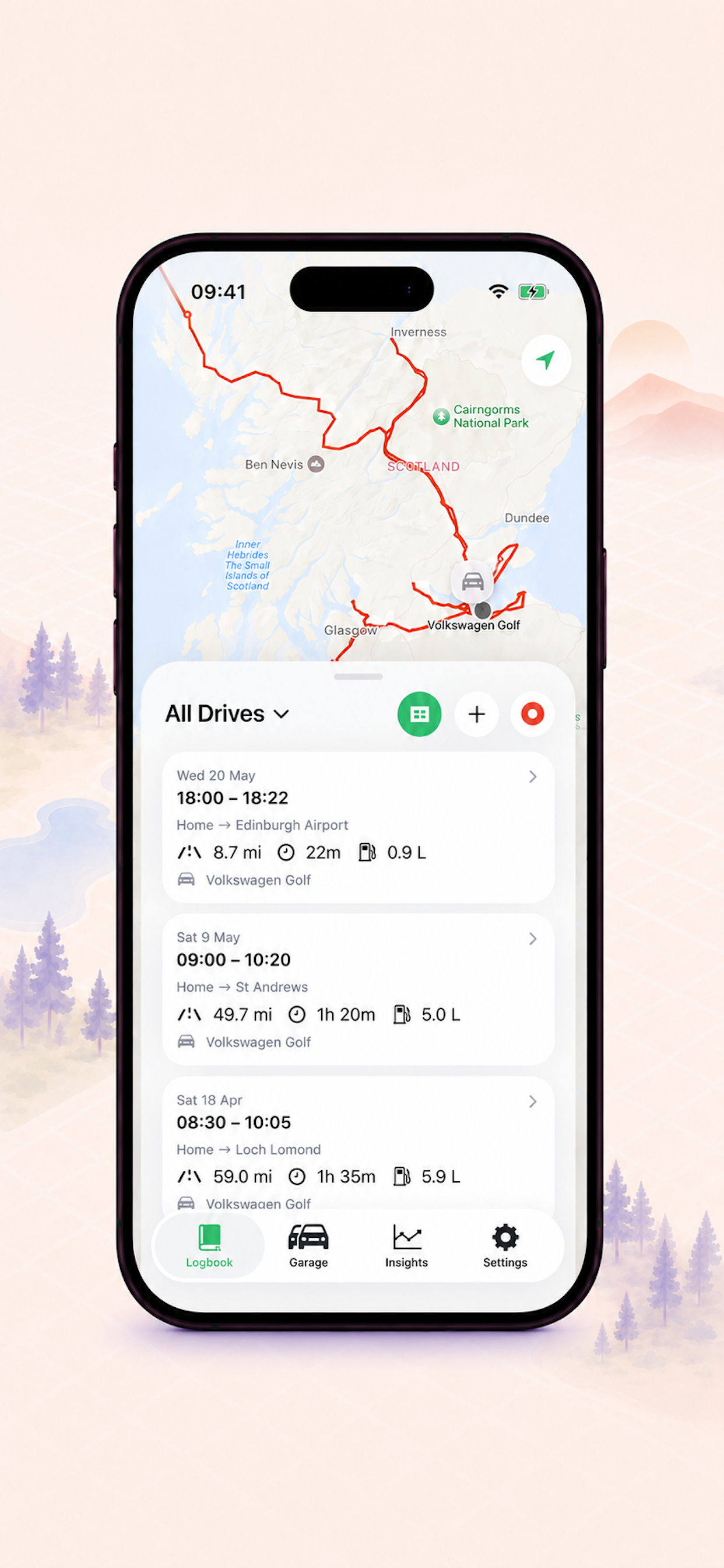 Your mapped logbook of every drive