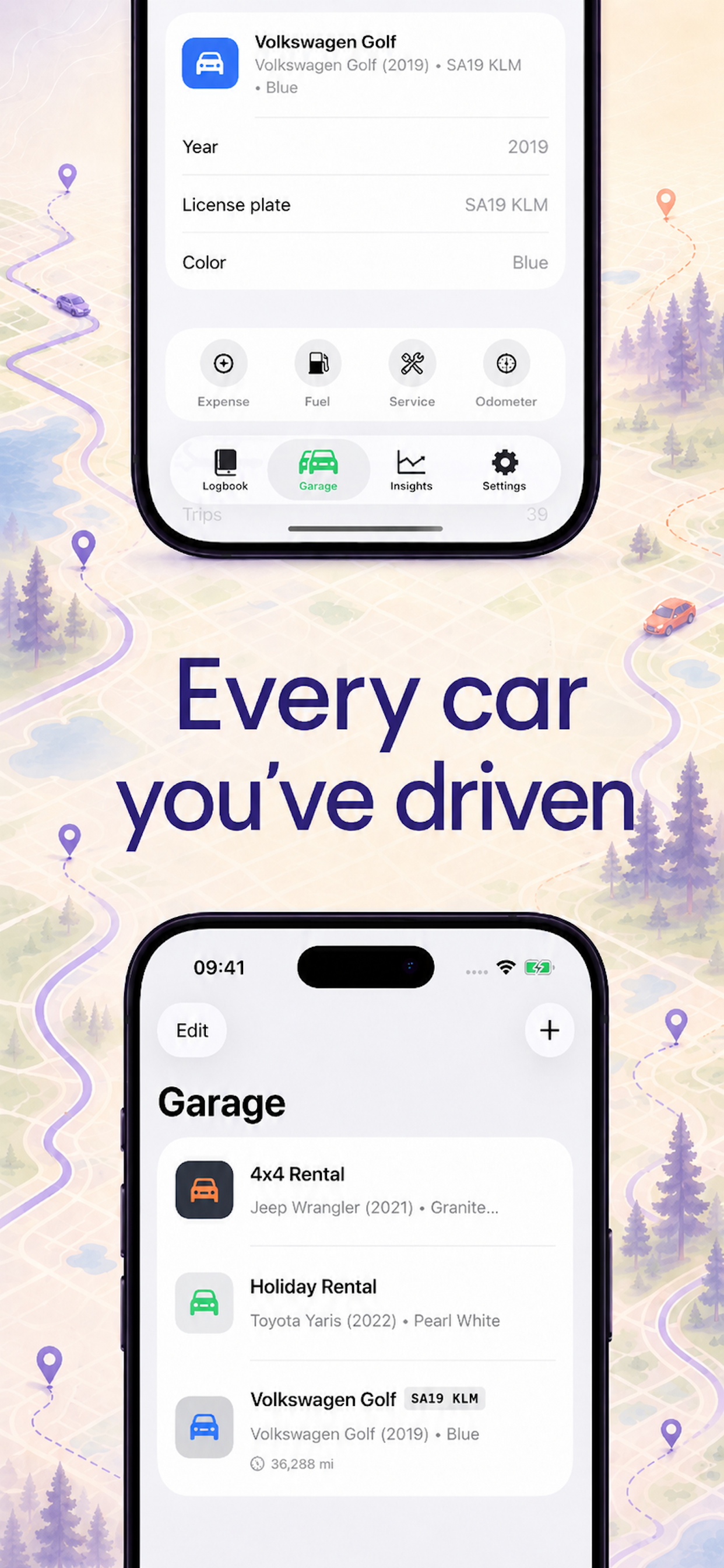 Every car you've driven, in one garage