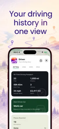 Your driving history in one view